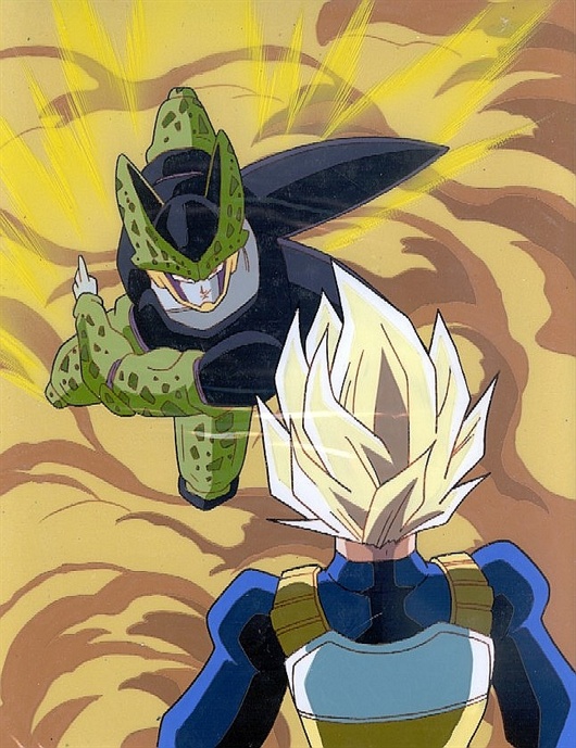 vegeta and cell